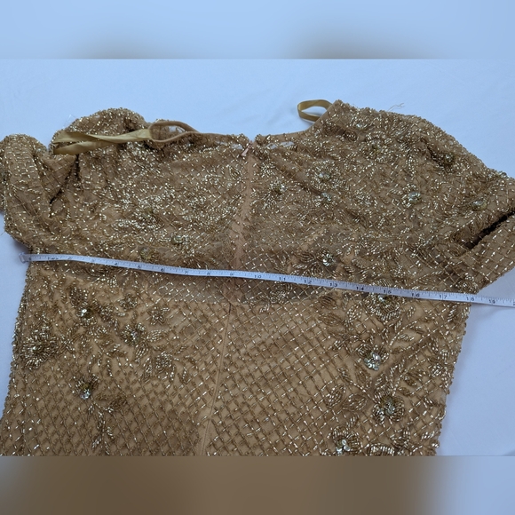 Mac Duggal Gold Long Sleeve Gown - Picture 14 of 14